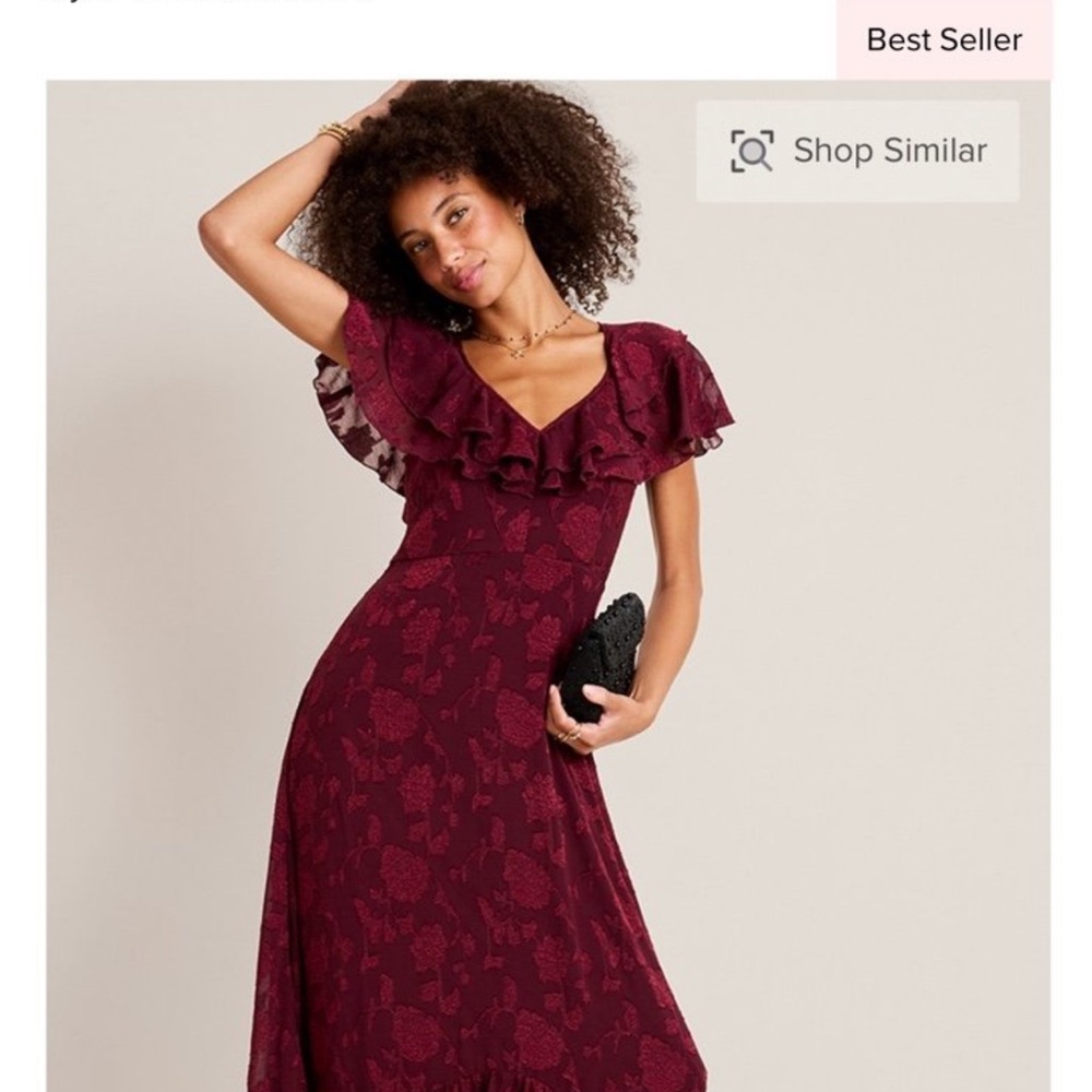 Francesca's Collections Ruffle Maxi Dress - Picture 11 of 14
